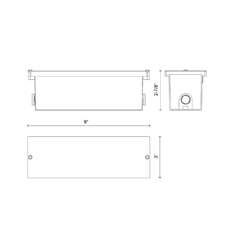 Kuzco ER72410-CBOX Newport 9" LED Step Lights Box