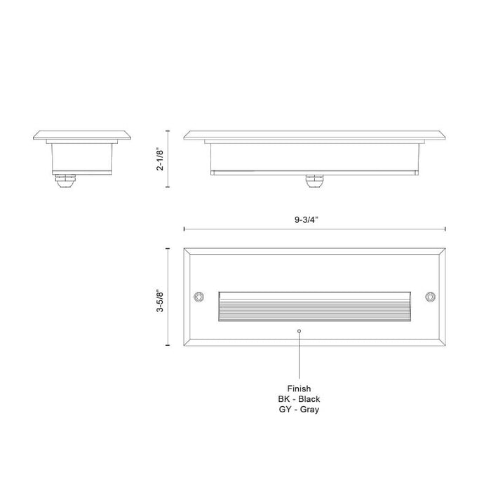 Kuzco ER72410 Newport 1-lt 10" LED Step Lights