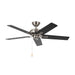 Kuzco CF78752 Erikson 52" Ceiling Fan-Brushed Nickel Pull Chain