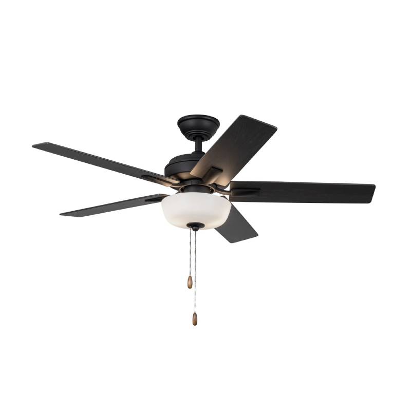 Kuzco CF78752 Erikson 52" Ceiling Fan with LED Light Kit-Matte Black Pull Chain