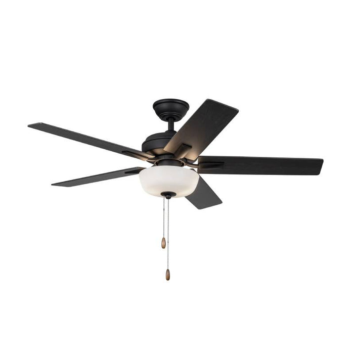 Kuzco CF78752 Erikson 52" Ceiling Fan with LED Light Kit-Matte Black Pull Chain