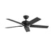 Kuzco CF78752 Erikson 52" Ceiling Fan-Matte Black