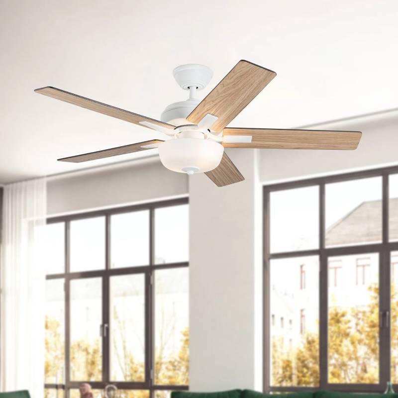 Kuzco CF78752-LKW Erikson 52" Ceiling Fan with LED Light Kit