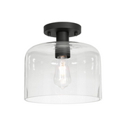 AFX ESAC10MB Elsa 1-lt 10" Semi-Flush Mount - Black