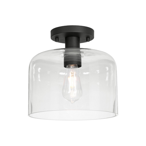 AFX ESAC10MB Elsa 1-lt 10" Semi-Flush Mount - Black