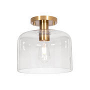 AFX ESAC10MB Elsa 1-lt 10" Semi-Flush Mount - Light Antique Brass