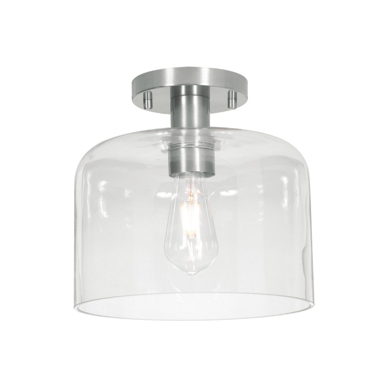 AFX ESAC10MB Elsa 1-lt 10" Semi-Flush Mount - Satin Nickel