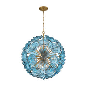 Crystorama ESM-4006-AG Esme 9-lt 23" Pendant - Blue