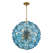 Crystorama ESM-4006-AG Esme 9-lt 23" Pendant - Blue
