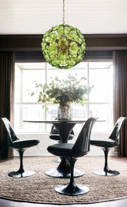 Crystorama ESM-4006-AG Esme 9-lt 23" Pendant - Green