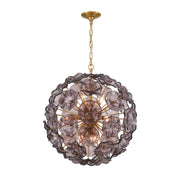 Crystorama ESM-4006-AG Esme 9-lt 23" Pendant - Smoke