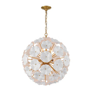 Crystorama ESM-4006-AG Esme 9-lt 23" Pendant - White