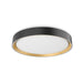 Kuzco FM43916 Essex 1-lt 16" LED Flush Mount, 5CCT Selectable, Black/Gold