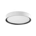 Kuzco FM43916 Essex 1-lt 16" LED Flush Mount, 5CCT Selectable, White/Black