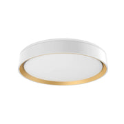 Kuzco FM43916 Essex 1-lt 16" LED Flush Mount, 5CCT Selectable, White/Gold