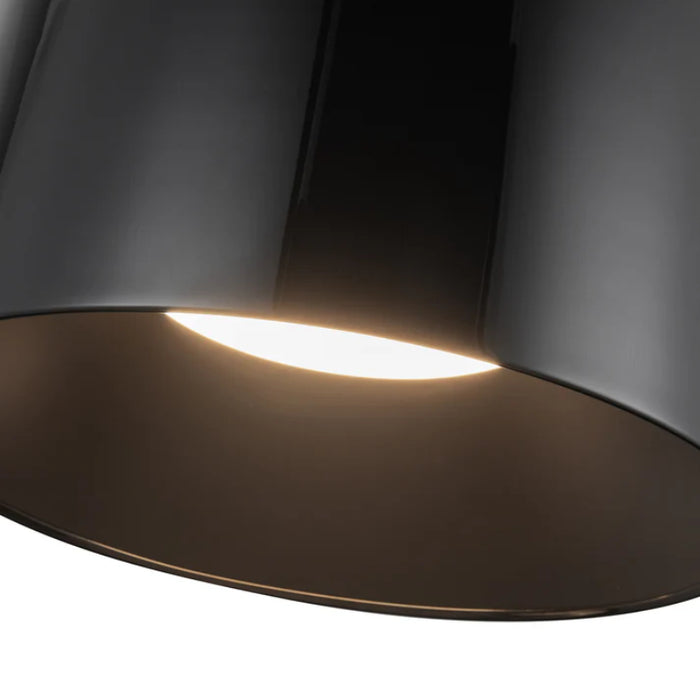 Kuzco FM16512-3WCCT-UNV Etta 1-lt 12" LED Flush Mount, 3CCT Selectable - Jet Black