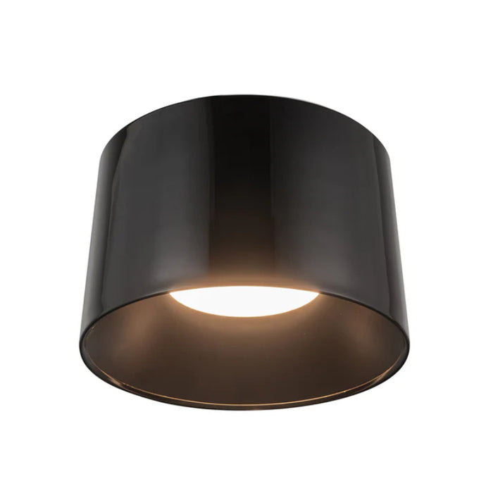Kuzco FM16520-3WCCT-UNV Etta 1-lt 20" LED Flush Mount, 3CCT Selectable - Jet Black