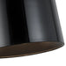 Kuzco FM16520-3WCCT-UNV Etta 1-lt 20" LED Flush Mount, 3CCT Selectable - Jet Black