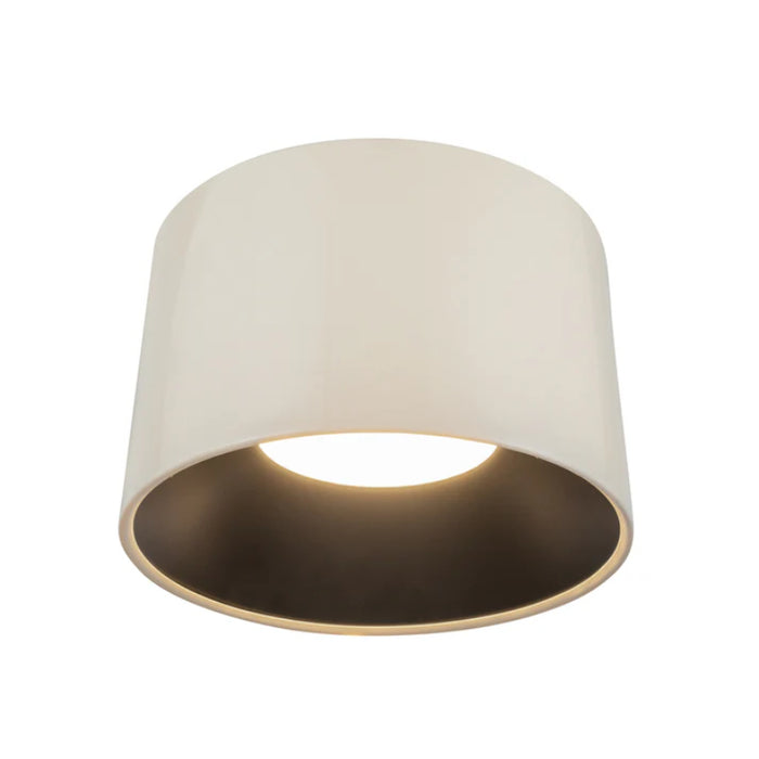 Kuzco FM16520-3WCCT-UNV Etta 1-lt 20" LED Flush Mount, 3CCT Selectable - Pearl White