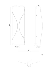 Eurofase 48972 Shayla 1-lt 18" Tall LED Outdoor Wall Sconce