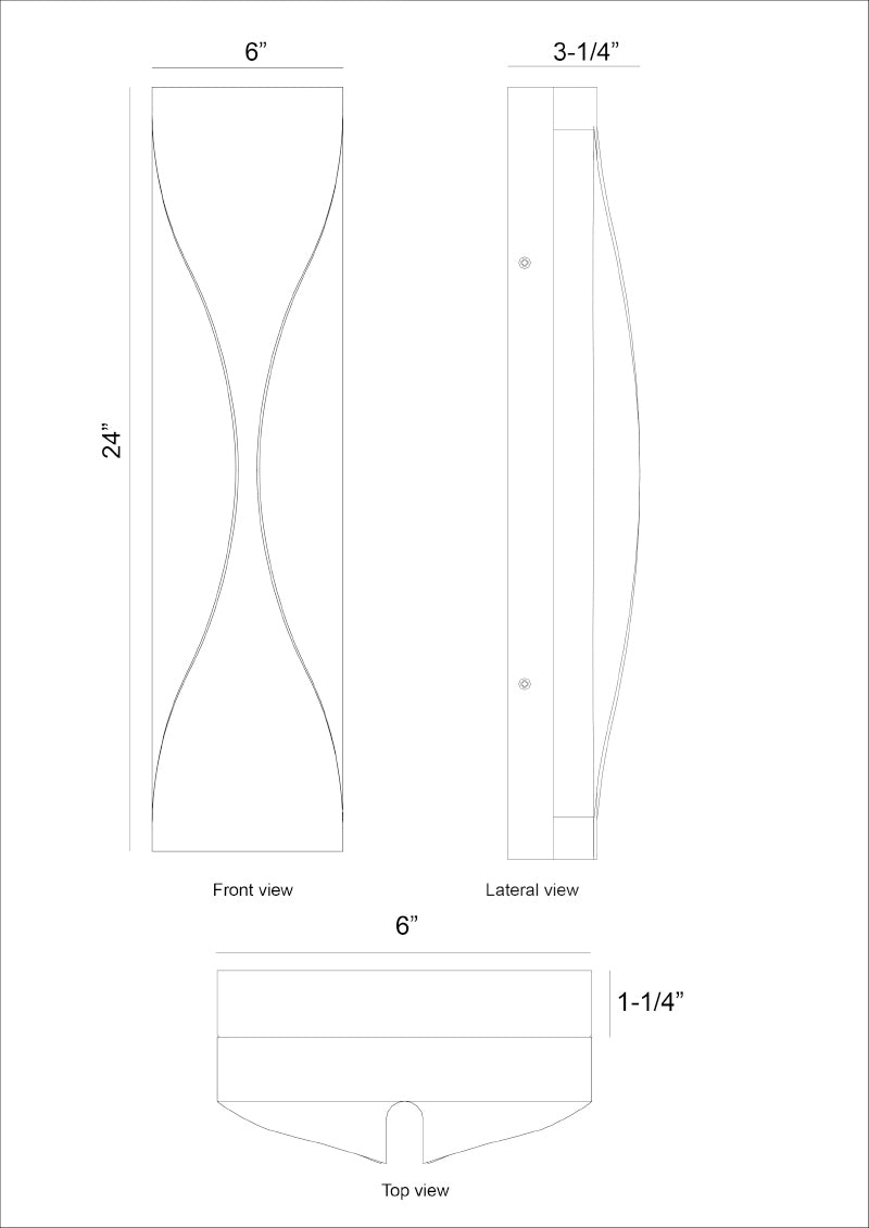 Eurofase 48973 Shayla 1-lt 24" Tall LED Outdoor Wall Sconce