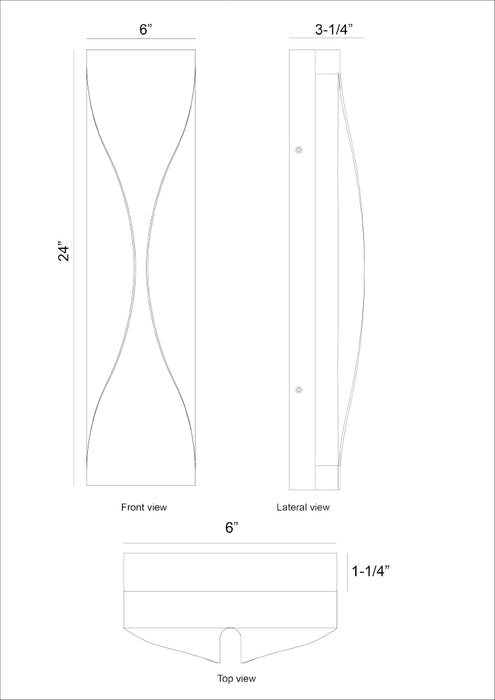 Eurofase 48973 Shayla 1-lt 24" Tall LED Outdoor Wall Sconce