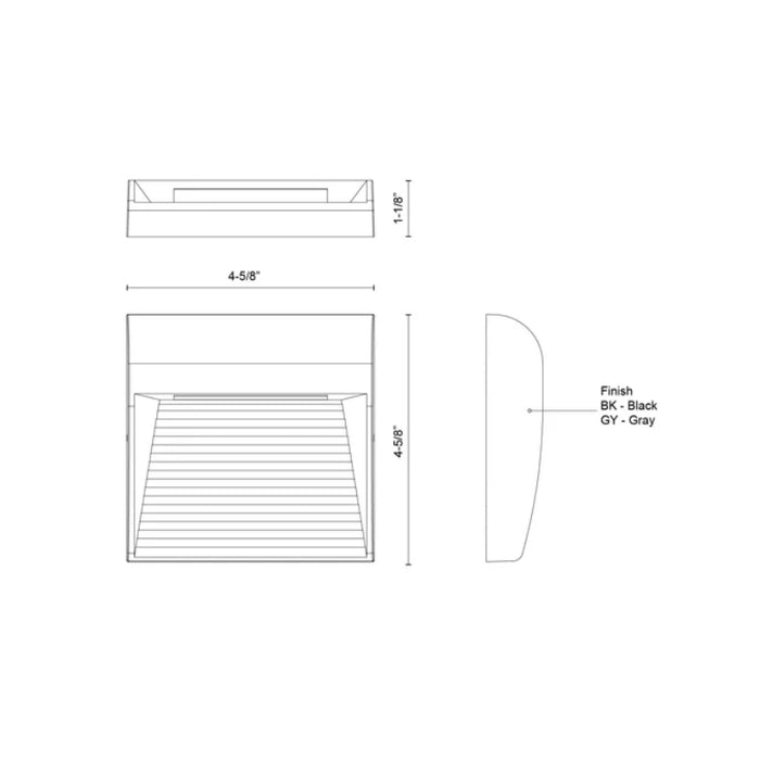 Kuzco EW27905 Casa 5" Tall LED Outdoor Wall Sconce