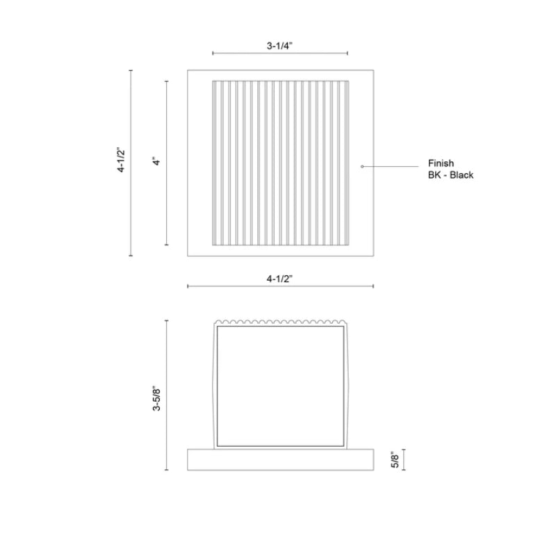 Kuzco EW4401 Mavis 4" Tall LED Outdoor Wall Sconce