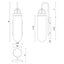 Alora Mood EW461101 Lancaster 1-lt 18" Tall Outdoor Wall Sconce