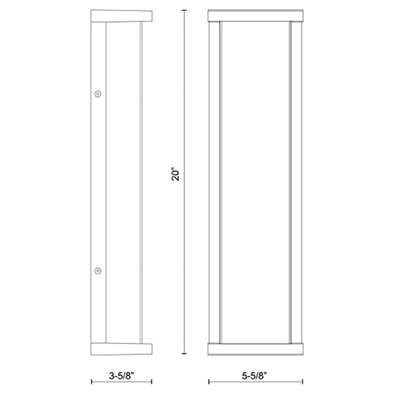 Kuzco EW70720 Bravo 20" Tall LED Outdoor Wall Sconce