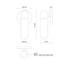 Kuzco EW73210 Lima 1-lt 10" Tall Wall Sconce