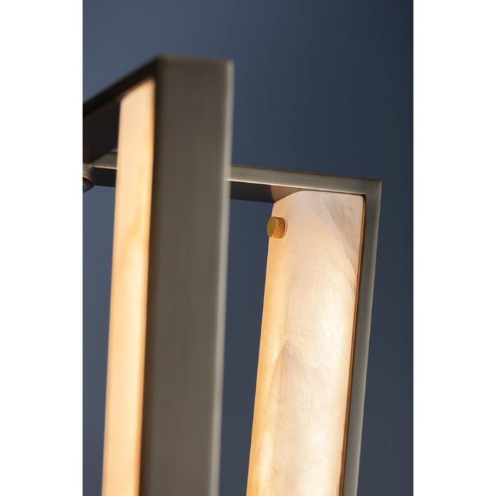 Hudson Valley 4054 Edgemere 4-lt 16" LED Pendant - Aged Brass/Distressed Bronze