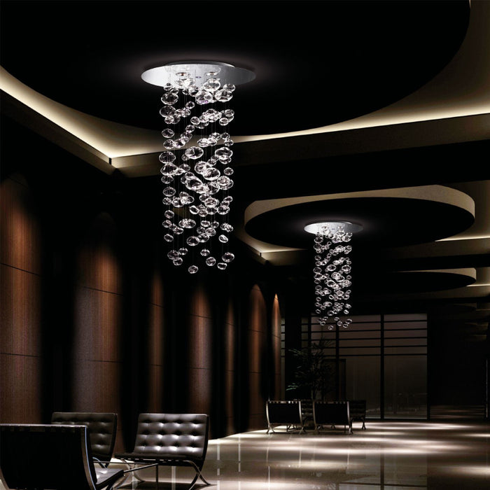 Leucos Ether S150 4-lt 39" Chandelier