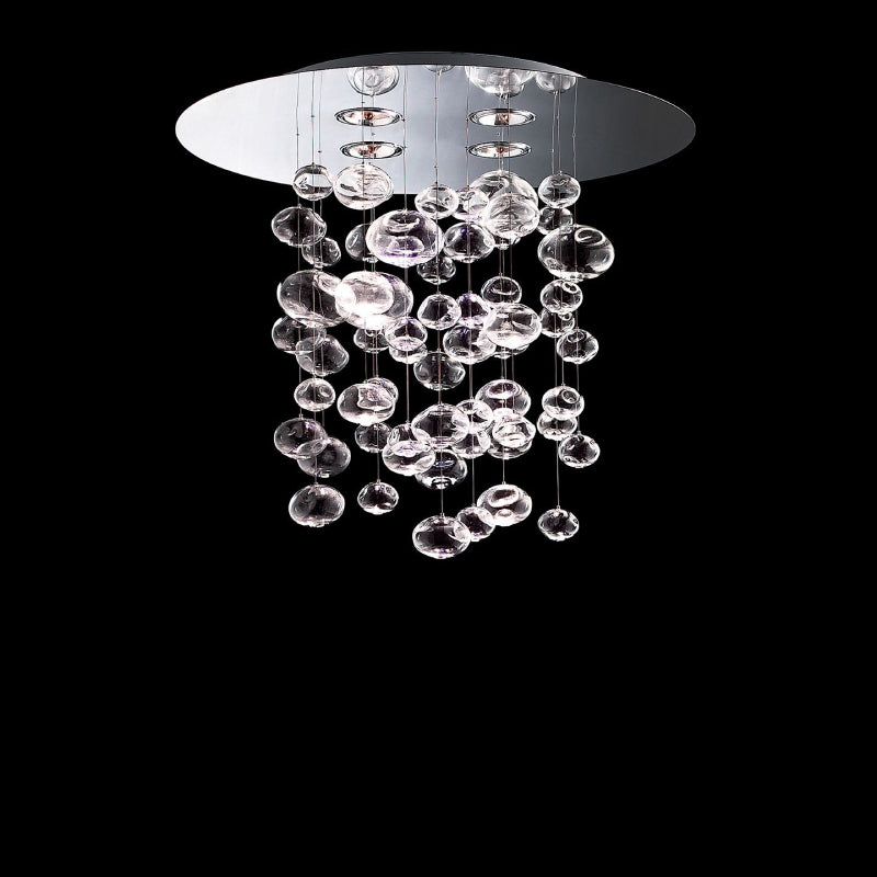 Leucos Ether S90 4-lt 39" Chandelier