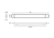 Eurofase 48957 Noga 1-lt 46" Tall LED Wall Sconce