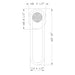Eurofase 49260 Swing 1-lt 18" Tall LED Outdoor Wall Sconce