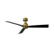 WAC F-003 Clean 52" Smart Ceiling Fan - Soft Brass/Matte Black