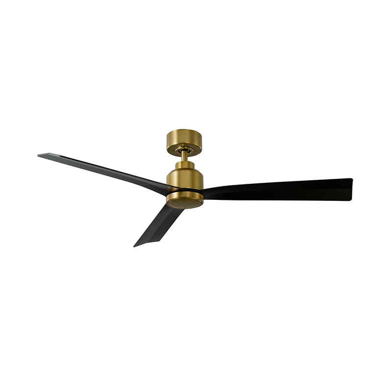 WAC F-003 Clean 52" Smart Ceiling Fan - Soft Brass/Matte Black