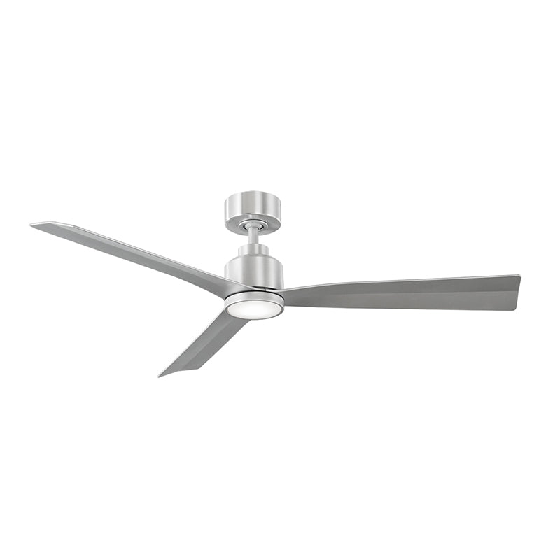 WAC F-003L Clean 52" Smart Ceiling Fan with LED Light Kit - Brushed Aluminum