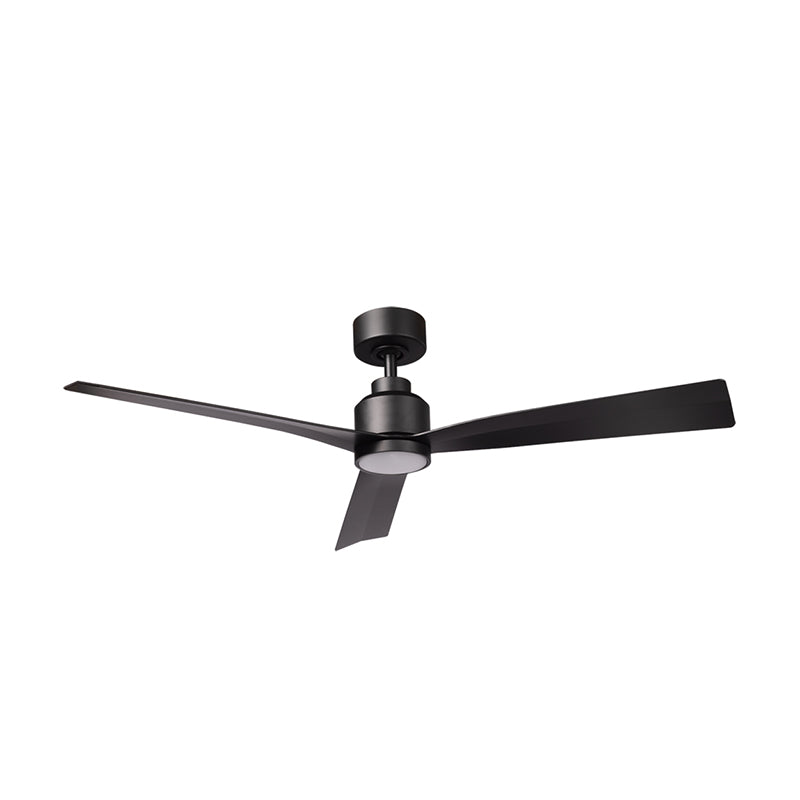 WAC F-003L Clean 52" Smart Ceiling Fan with LED Light Kit - Matte Black