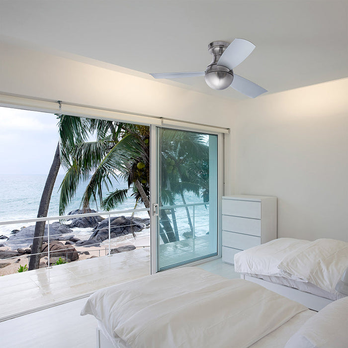 WAC F-004 Orb 44" Flush Mount Smart Ceiling Fan