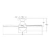 WAC F-004 Orb 44" Flush Mount Smart Ceiling Fan