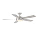 WAC F-005L Odyssey 52" Smart Ceiling Fan with LED Light Kit - Brushed Nickel