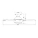 WAC F-034L Odyssey Flush 44" Smart Ceiling Fan with LED Light Kit