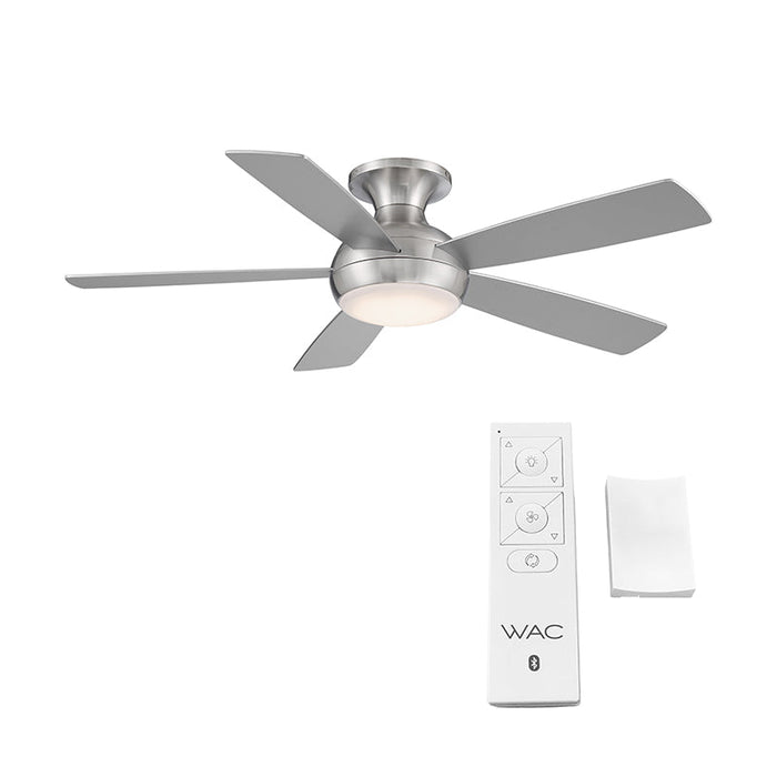 WAC F-035L Odyssey Flush 52" Smart Ceiling Fan with LED Light Kit 