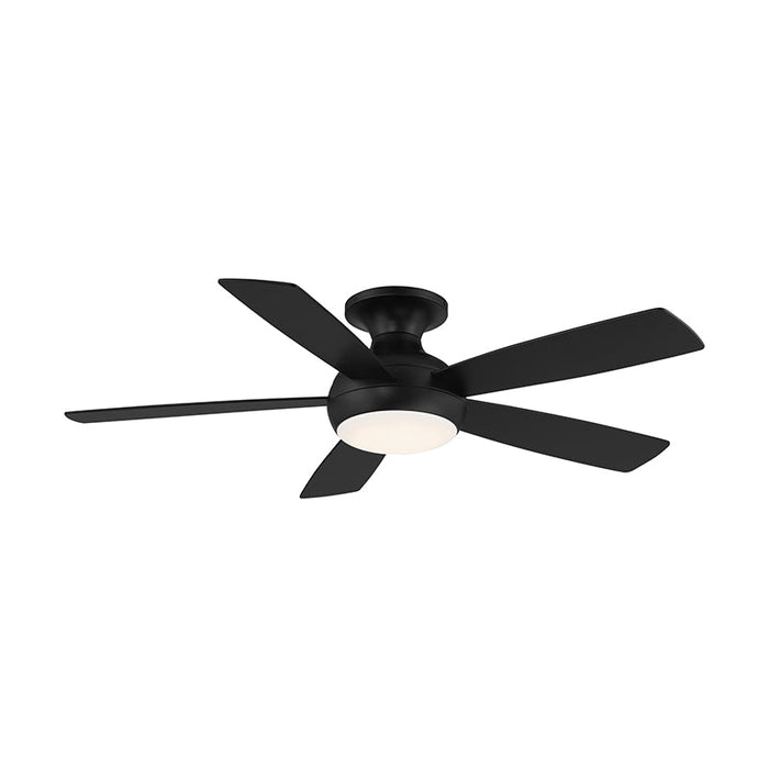 WAC F-035L Odyssey Flush 52" Smart Ceiling Fan with LED Light Kit - Matte Black