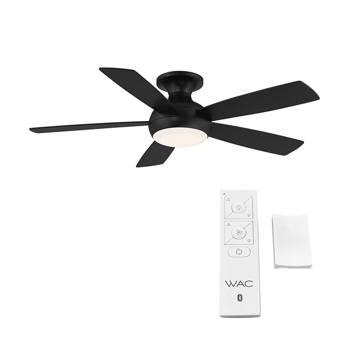 WAC F-035L Odyssey Flush 52" Smart Ceiling Fan with LED Light Kit 