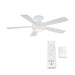 WAC F-035L Odyssey Flush 52" Smart Ceiling Fan with LED Light Kit 