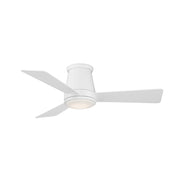 WAC F-036L Hug 44" Flush Mount Smart Ceiling Fan with LED Light Kit -Matte White