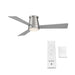 WAC F-037L Hug 52" Flush Mount Smart Ceiling Fan with LED Light Kit